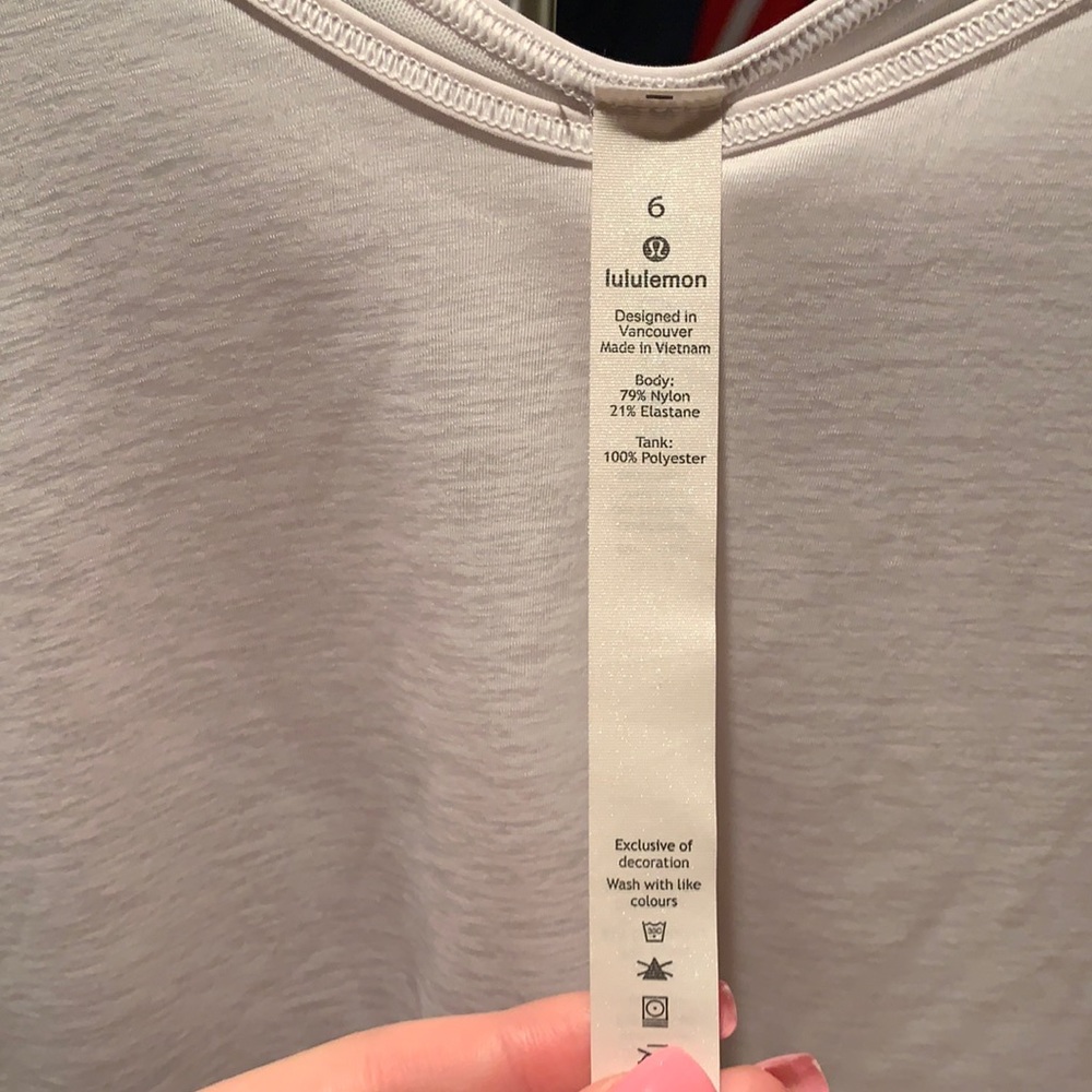 Lululemon White Workout Top